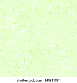 seamless green leaf eco background