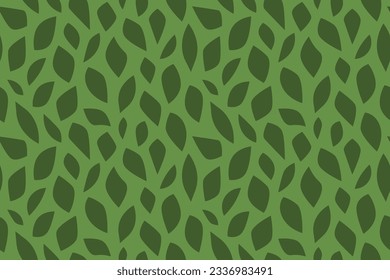 seamless green leaves abstract pattern; great for fabric, wallpaper- vector illustration