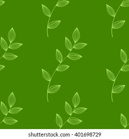 seamless green leaves background