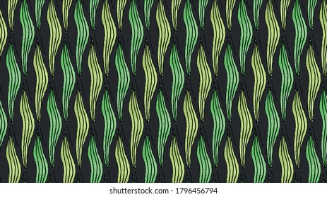 Seamless green leaves texture pattern