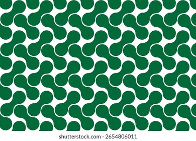 Plano de fundo do padrão de enlace molecular verde contínuo