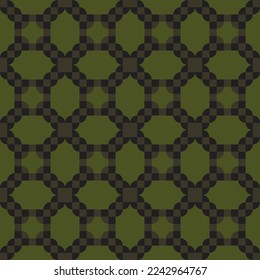 seamless green mosaic pattern with squares