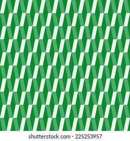 Seamless green optical geometric pattern vector