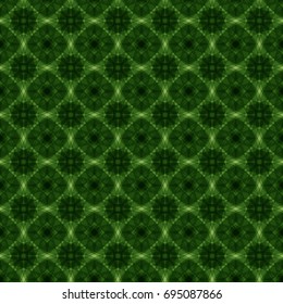 Seamless Green Pattern. Abstract Backdrop. Stylish Endless Texture. Repeating Ornament. Overlay Art. Cover, Wrapping Paper, Wide Screen Background. Screen Backdrop. Green Seamless Pattern.