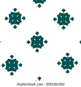 Seamless green  pattern, east abstract ornament