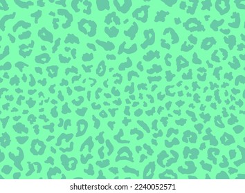 Seamless green pattern. Fashionable wild leopard print background. Modern panther animal fabric textile print design. Stylish vector lilac illustration