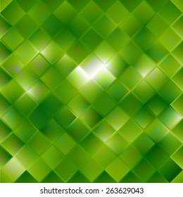 seamless green pattern of squares. 10 eps 