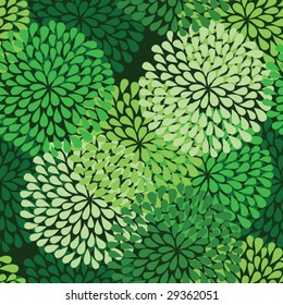 seamless green pattern in vector