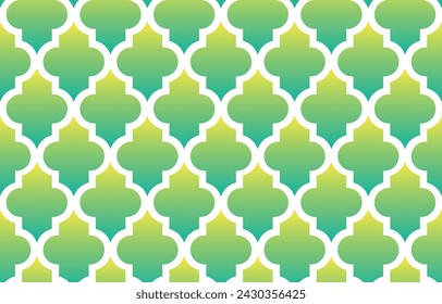 Seamless green pattern for wrapping or wallpaper