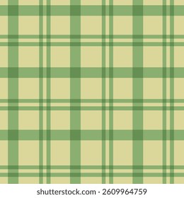 Seamless green plaid pattern inspired by picnic blankets and cozy outdoor summer moments.