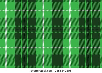Patrón de cuadros verdes sin costuras. Diseño textil.