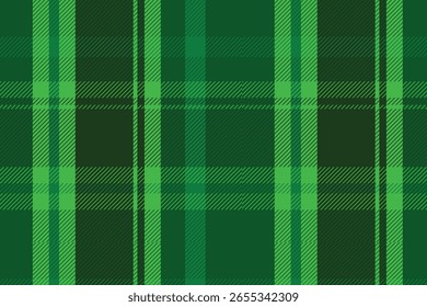 Patrón de cuadros verdes sin costuras. Diseño textil.