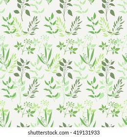 Seamless green plant background
