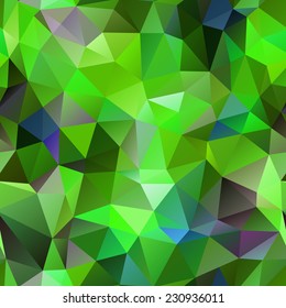 Seamless green polygonal background