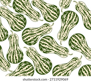 Fondo verde inconsútil de la calabaza conveniente para el Fondo de pantalla y más