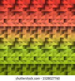 Seamless green red mosaic pattern