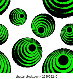 Seamless green ring illustration 