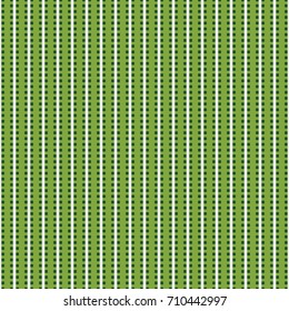 Seamless green spiky stripes textile background pattern vector