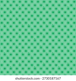 Nahtloser grüner Sternenhimmel geometrisches Muster Hintergrund
