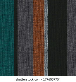 seamless green stripes pattern on fabric textures