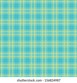 Seamless Green tartan pattern vector
