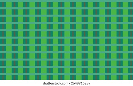 Seamless green and teal geometric pattern with alternating rectangular shapes, creating a modern, grid-like texture. Ideal for backgrounds, textile designs, web elements, and creative templates.