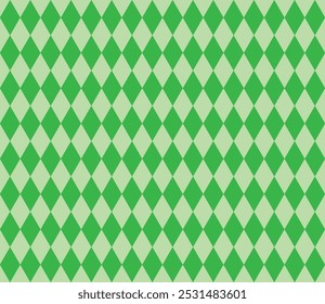 Nahtlose grüne Textil Diamanten Muster Vektor