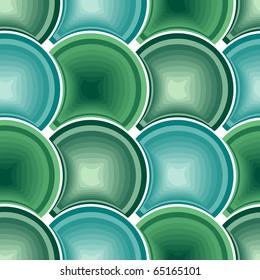Seamless green tile vector pattern