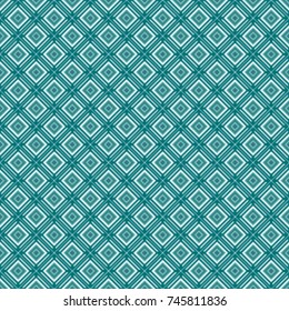 Seamless Green Tones Geometric Vintage Retro Repeatable Scalable Vector Pattern Psychedelic Squared