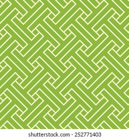 Seamless green tribal geometrical pattern vector