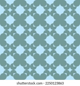 seamless green victorian geometric pattern with mosaic ornament