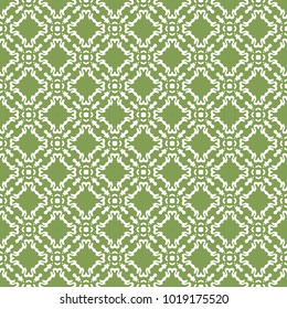 Seamless green vintage pattern. Background with beautiful elements.