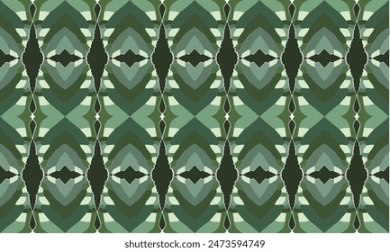 seamless green wallpaper pattern, art, monochromatic seamless background pattern, tiles, carpets, textile.