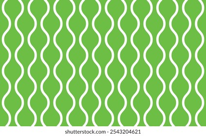 Vector redondeado verde y blanco sin fisuras de las líneas del zig zag del patrón abstracto de OGE de la Vertical