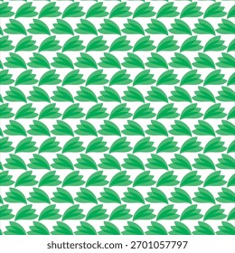 Padrão de listras de ziguezague em verde e branco sem costura