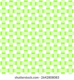 Padrão de tecido verde contínuo para fundo, gradiente verde suave, vetor