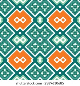 Seamless green and yellow background with diagonal geometric pattern. Vector illustration
