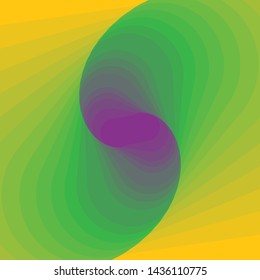 Seamless green and yellow purple background with beautiful geometric shapes, stylish color illustrations Wallpaper design