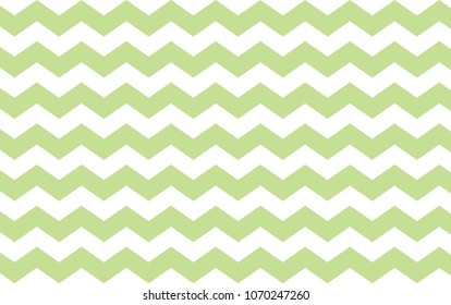 Seamless Green Zigzag Pattern Background, Vector Illustration