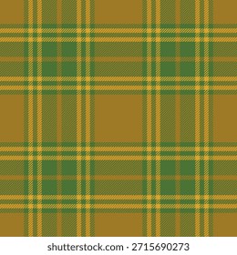 Verde contínuo, padrão de verificação de cor amarelo. Desenho xadrez para impressões.Repetição do padrão.  Tecido tartan repetido.Vetor escocês fabriс.Ekose texture.Madras flannel.Checker line.Stripe gingham.
