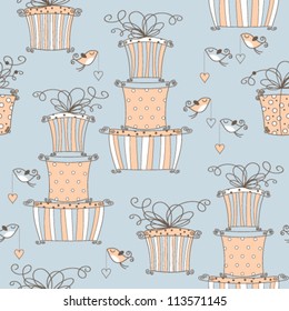 seamless greeting pattern