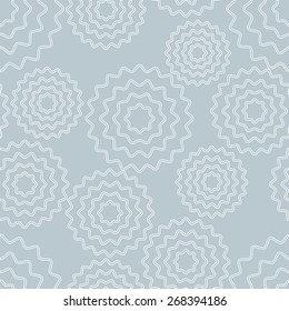 Seamless grey abstract background made of simple flowers