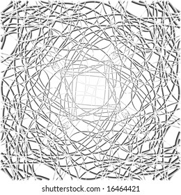 Seamless grey chaos lines vector wallpaper