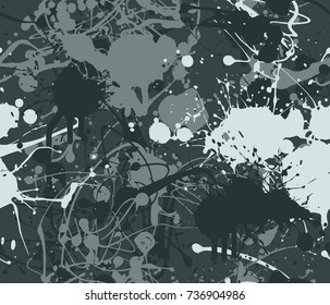 Seamless grey paint splatter pattern from the Flat UI palette