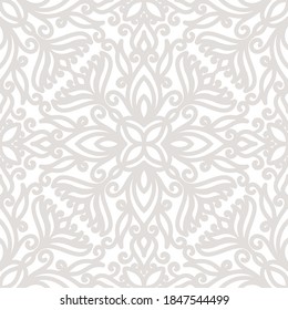 Seamless Grey Pattern Background. For Christmas and Invitation cards decoration cover and fabric design. Vector Illustration