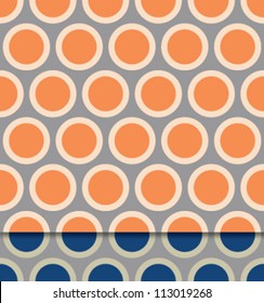 Seamless grey polka dot pattern set in two color variations
