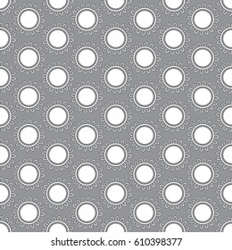 Seamless grey retro vector sun pattern, can be used for wallpaper, pattern fills, web page background, surface textures
