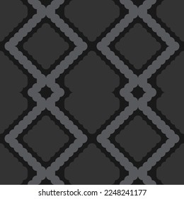 seamless grey victorian geometric pattern with mosaic ornament