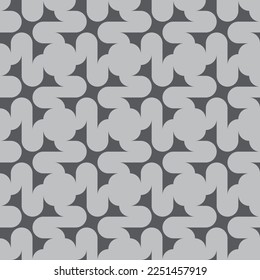 seamless grey victorian geometric pattern with mosaic ornament