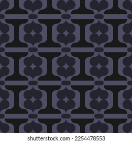 seamless grey victorian geometric pattern with mosaic ornament